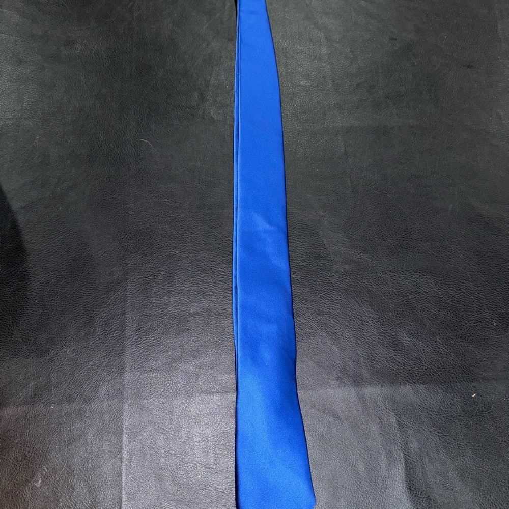 Royal Blue Satin Necktie Classic Tapered Design